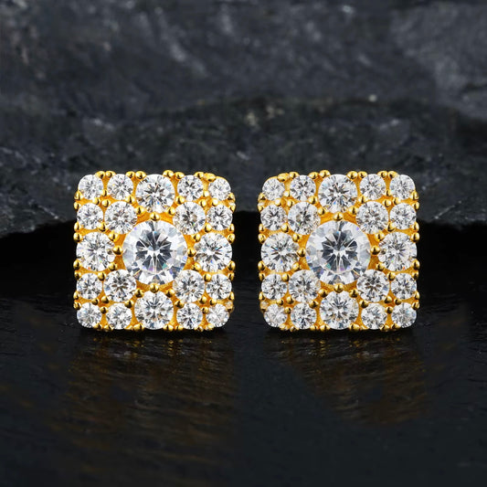 Icehouse Global Glacier moissanite cluster earrings