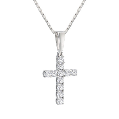 S925 Moissanite Cross Necklace