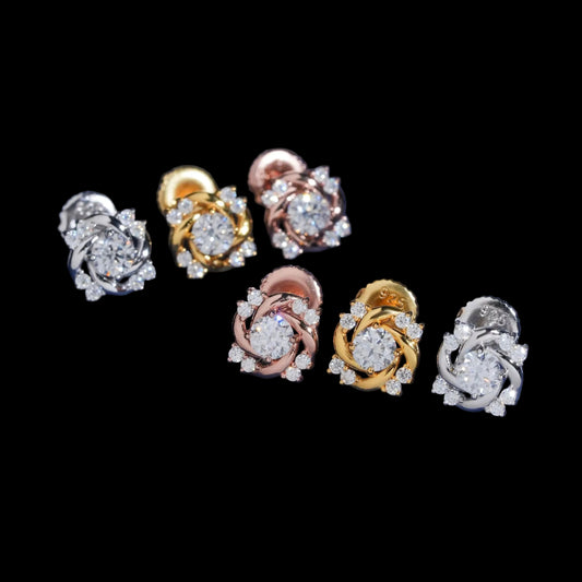 Flora Cluster Stud Earrings