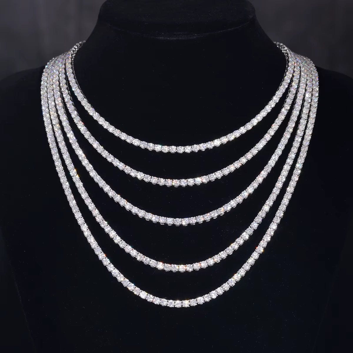 Moissanite Tennis Necklace