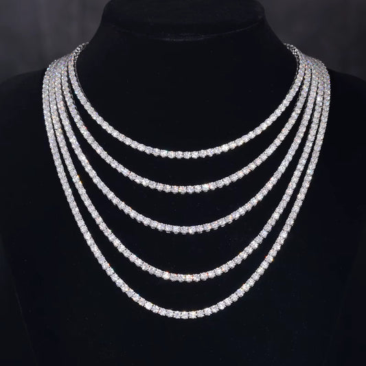 Moissanite Tennis Necklace