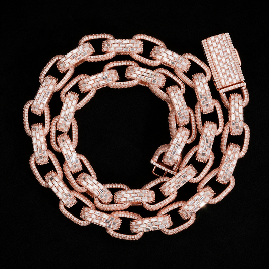 Infinity 13mm Moissanite Cuban Link Bracelet