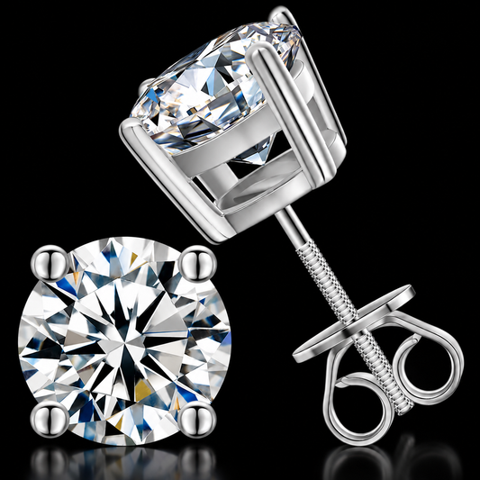VVS1 Moissanite Stud Earrings